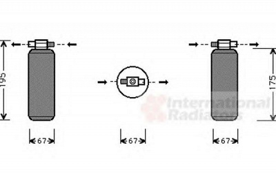 VAN WEZEL 4300d015 -  Осушитель, кондиционер
